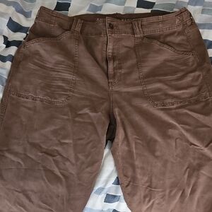 Brown Utility Pocket Pants